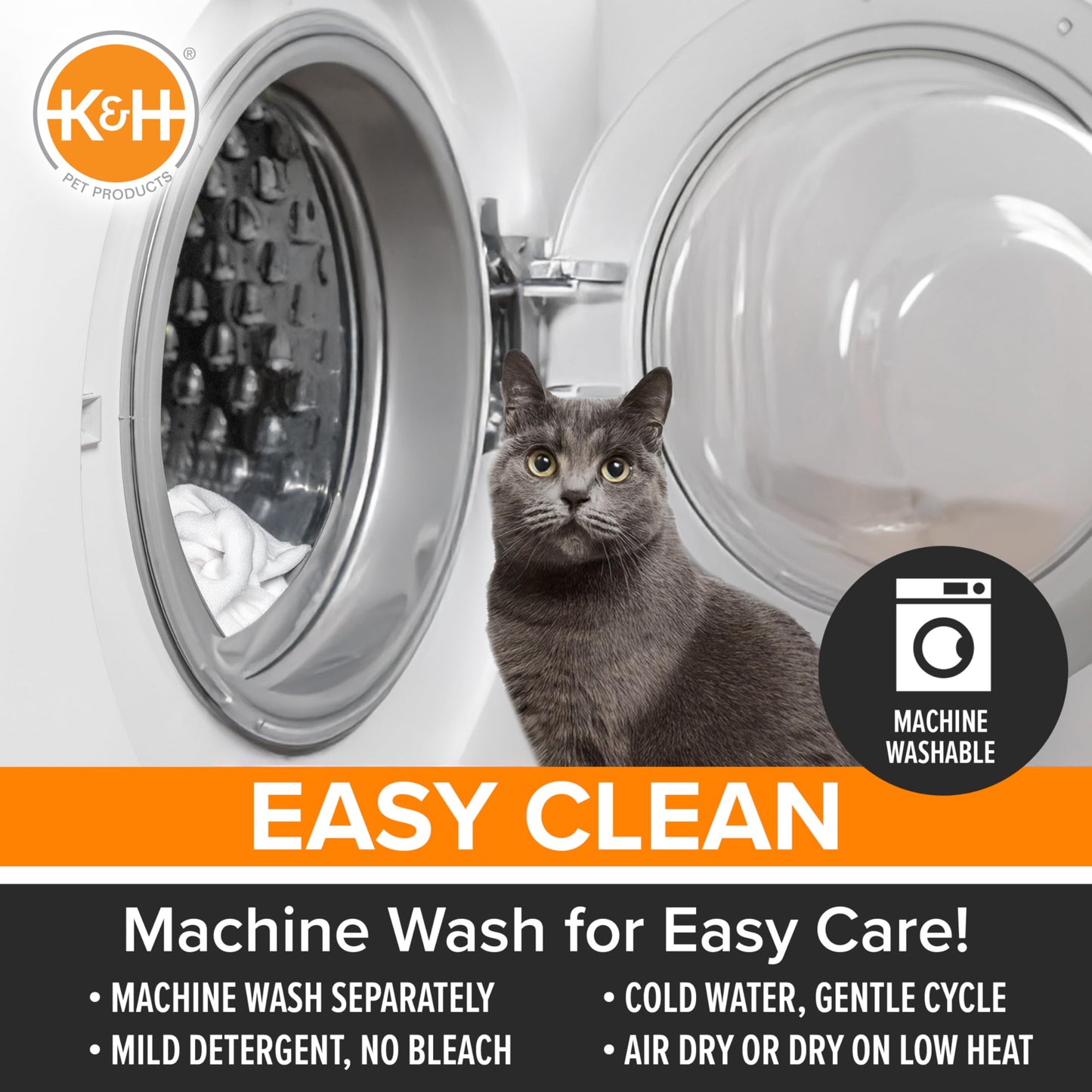 Self-Warming Cat Bed Pad - Reversible, Machine Washable, 21x17in