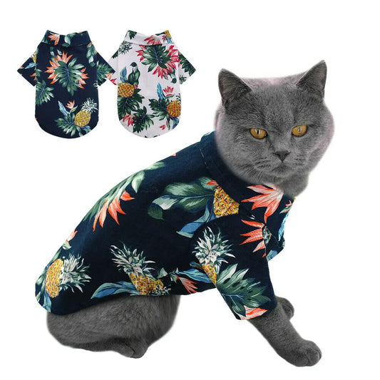 Hawaiian Style Pet Clothes - Beach Vest for Cats & Dogs