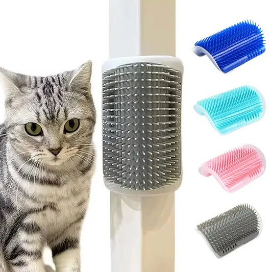 Cat Scratcher Massager & Grooming Brush - Hair Removal & Care