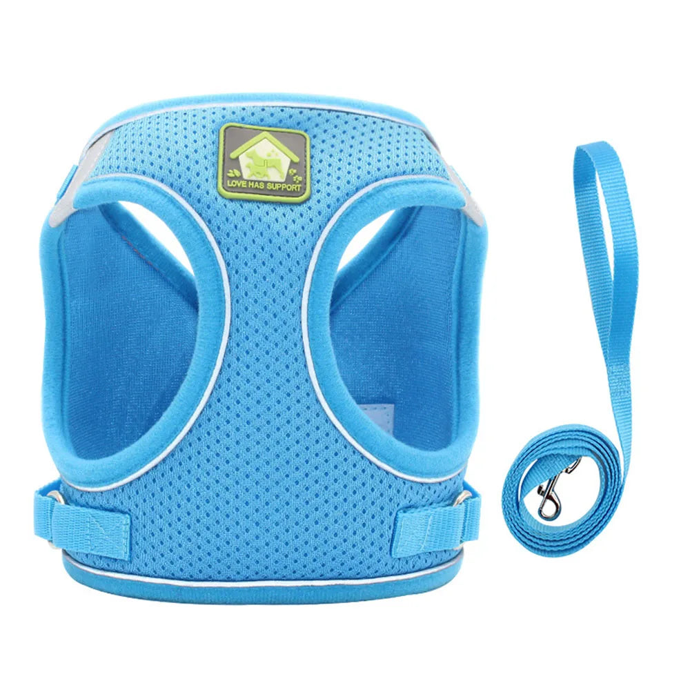 Adjustable Reflective Pet Harness & Leash - Escape Proof