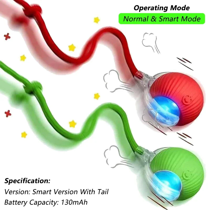 Rechargeable Interactive Cat Ball Toy - Automatic Rolling & Smart Mouse