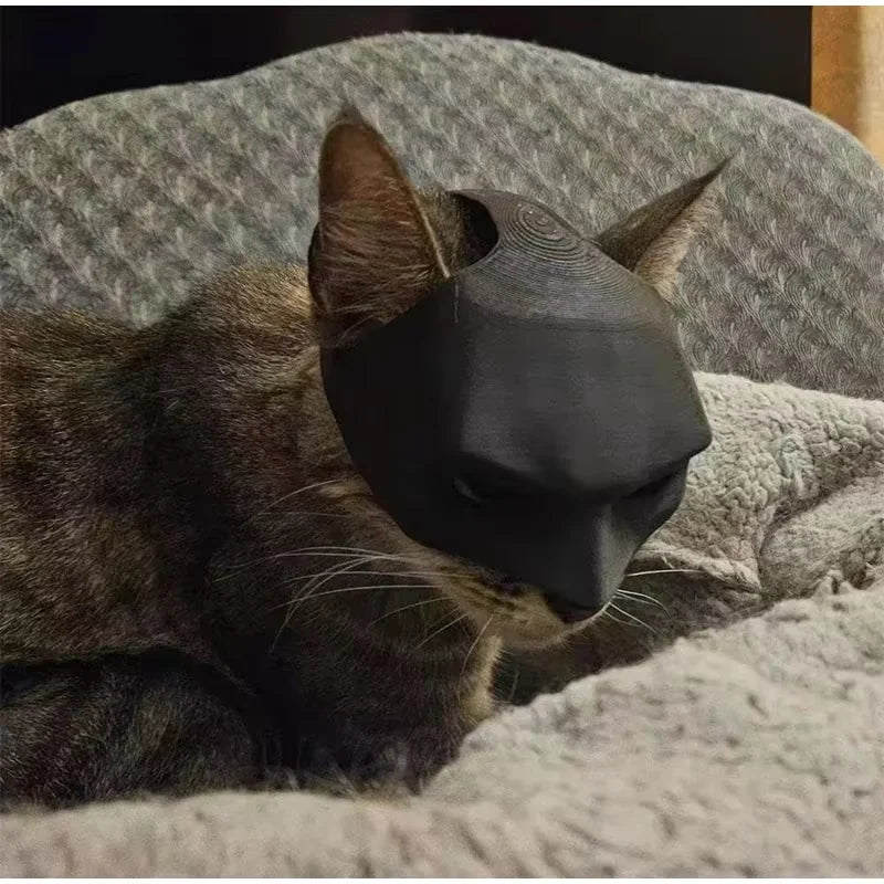 Black Matte Bat Mask for Cats & Dogs - Superhero Costume