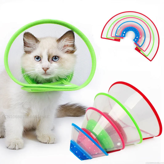 Anti-Bite Recovery Collar for Cats & Dogs - Protective Cone