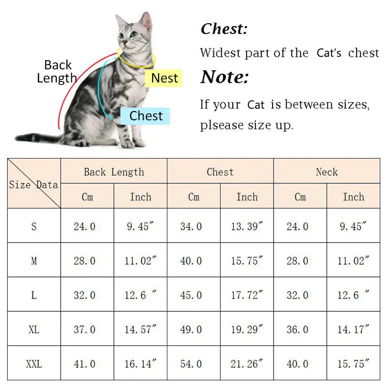 Reflective No-Pull Harness Coat for Sphynx Cats & Kittens