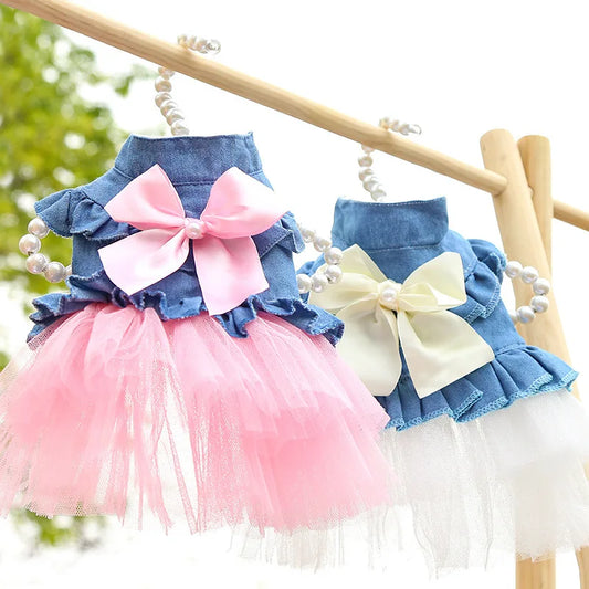 Sweet Denim Dresses for Cats & Dogs - Spring/Summer