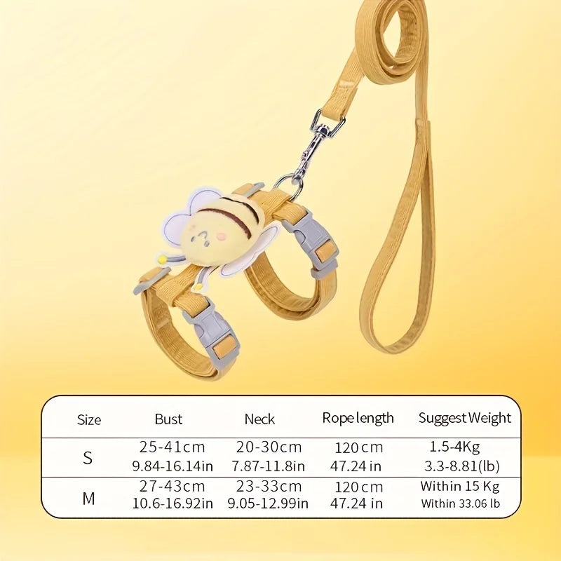 Escape-Proof Adjustable Cat Harness & Leash Set