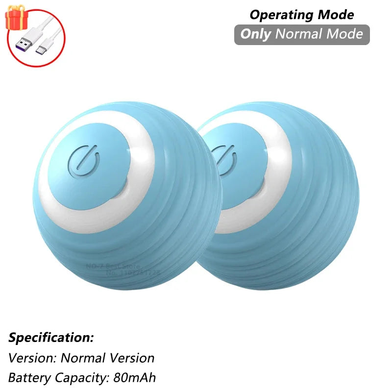 Rechargeable Interactive Cat Ball Toy - Automatic Rolling & Smart Mouse