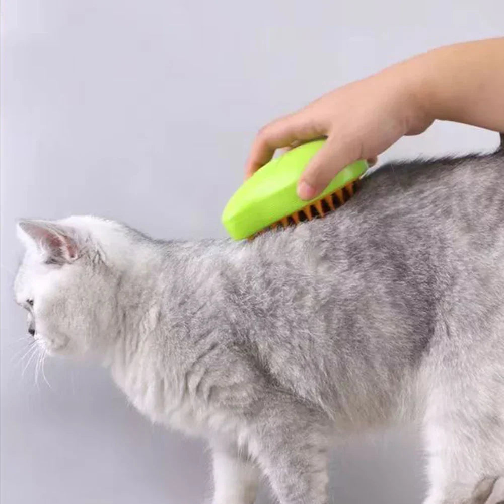 3-in-1 Cat Grooming Brush - Self-Cleaning & Hair Remover