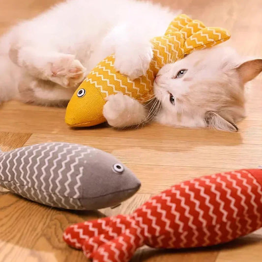 Interactive Catnip Toys - Soft Linen Exercise Toys for Indoor Kittens