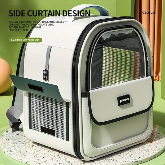 Transparent Space Capsule Pet Carrier Backpack - Breathable & Portable