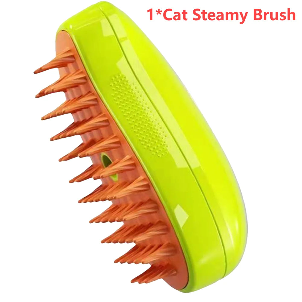 3-in-1 Cat Grooming Brush - Self-Cleaning & Hair Remover