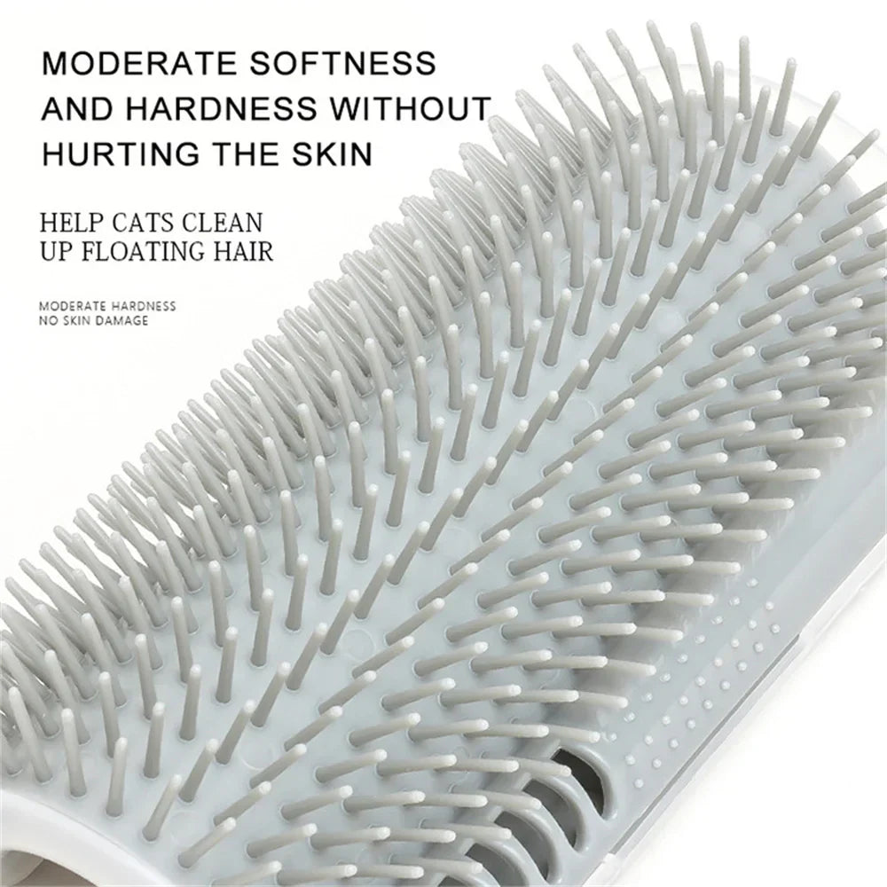 Cat Scratcher Massager & Grooming Brush - Hair Removal & Care