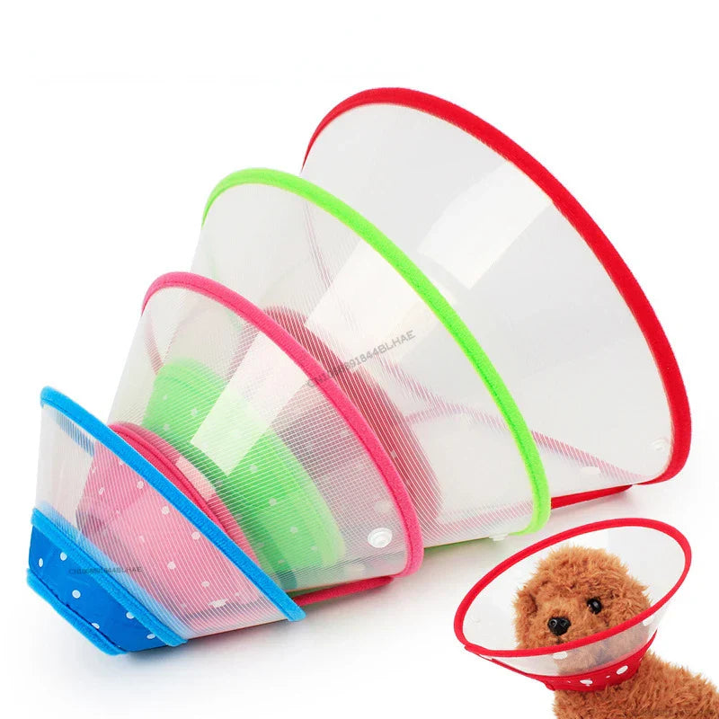 Anti-Bite Recovery Collar for Cats & Dogs - Protective Cone