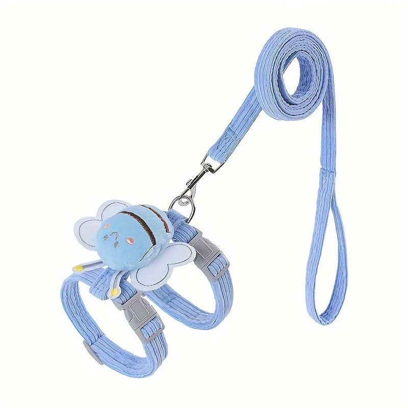 Escape-Proof Adjustable Cat Harness & Leash Set