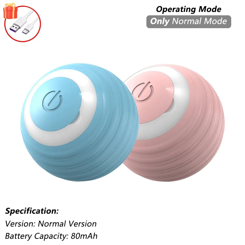 Rechargeable Interactive Cat Ball Toy - Automatic Rolling & Smart Mouse