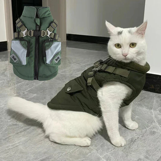 Reflective No-Pull Harness Coat for Sphynx Cats & Kittens
