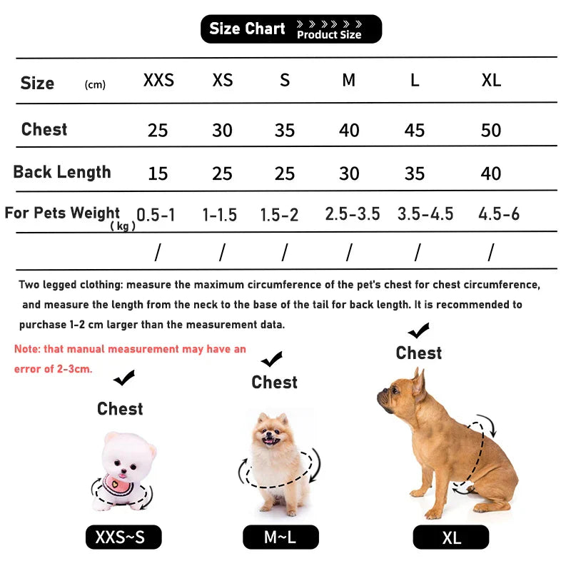Warm Fleece Coats for Small Dogs & Cats - Winter Clothing