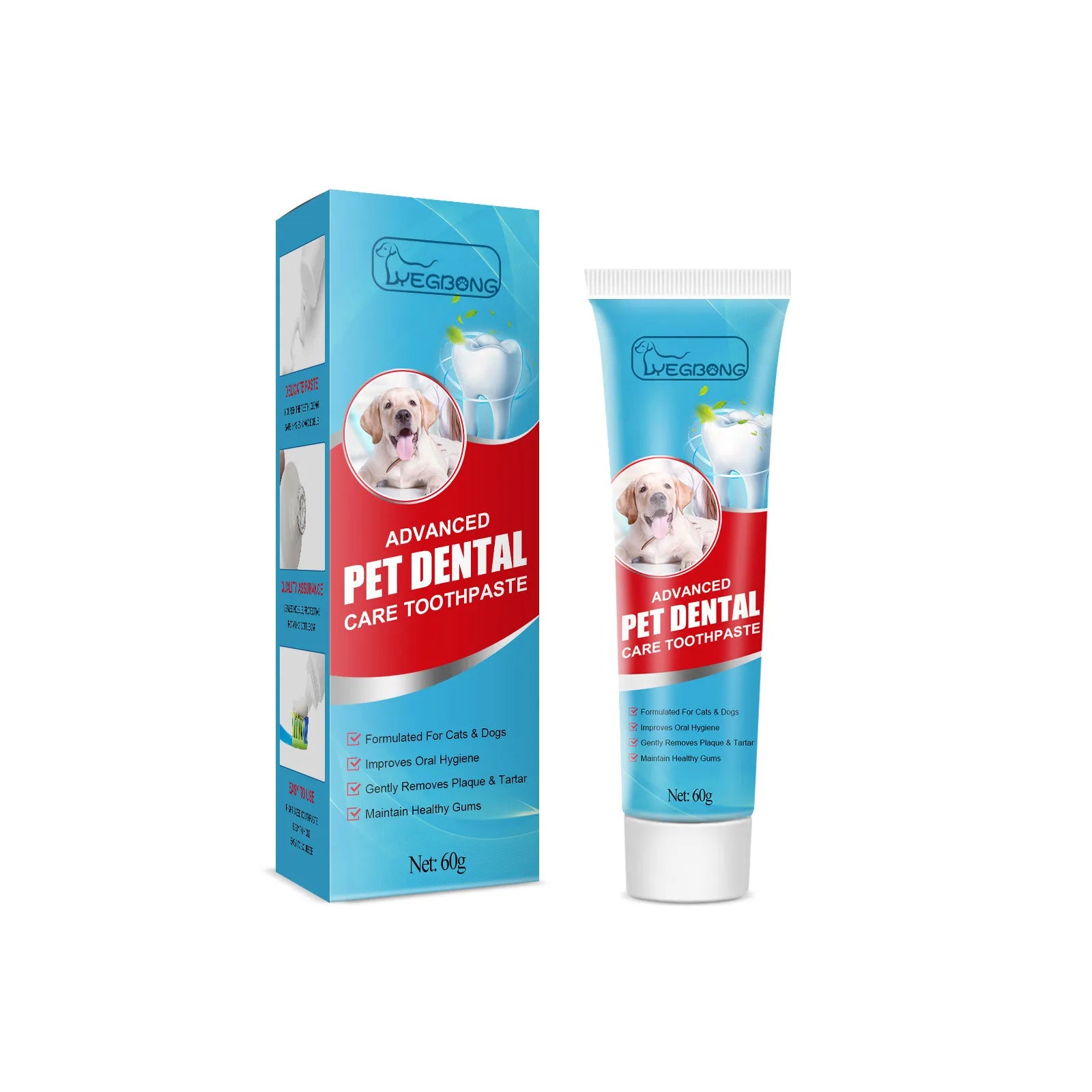 Soft Hair Cat Toothbrush for Teeth Cleaning & Pet Grooming
