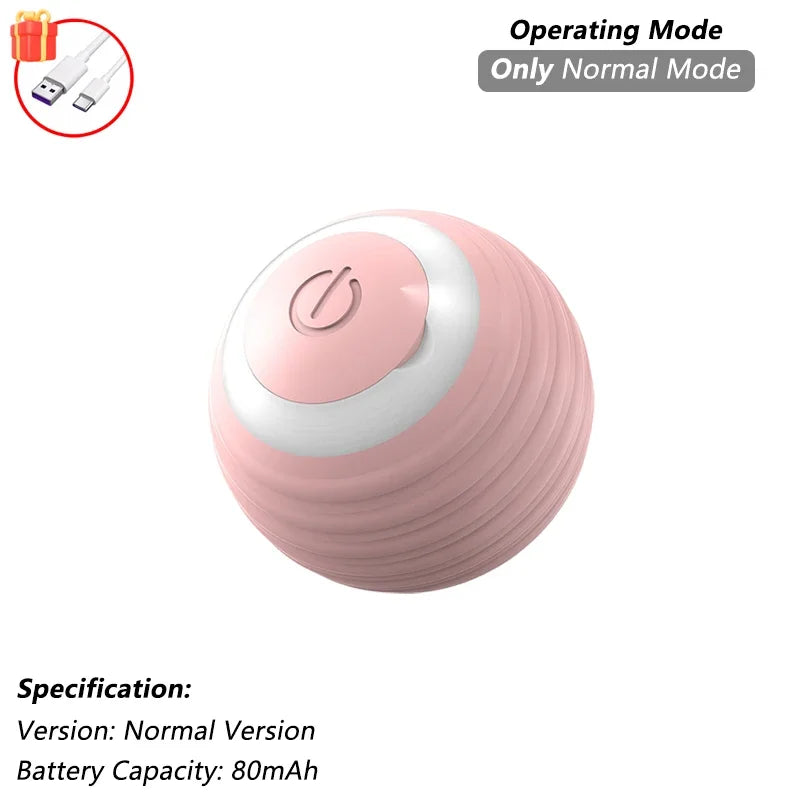 Rechargeable Interactive Cat Ball Toy - Automatic Rolling & Smart Mouse